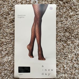 Women’s Sheers Black Polkadot Tights